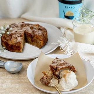 RECIPE OF THE MONTHWarm German Apple Cake – Elato Ice Cream